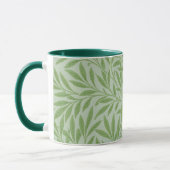 William Morris Willow Flower Classic Green マグカップ (左)