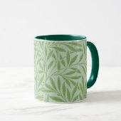 William Morris Willow Flower Classic Green マグカップ (正面右)