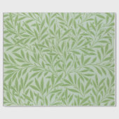 William Morris Willow Flower Classic Green ラッピングペーパー (フラット)