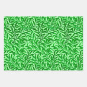 William Morris Willow, Light Blue, Green & Beige ラッピングペーパーシート (正面2)