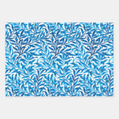 William Morris Willow, Light Blue, Green & Beige ラッピングペーパーシート (正面)