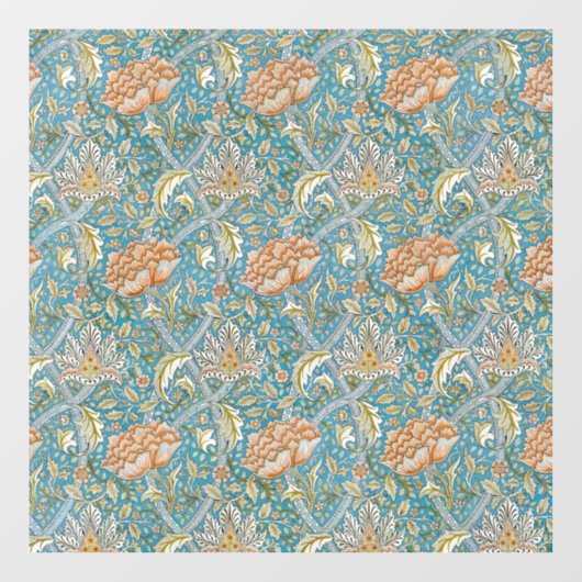 William Morris Windrush Floral Pattern Blue ウィンドウサイン (シート)