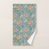 William Morris Windrush Floral Pattern Blue バスタオルセット (ハンドタオル)