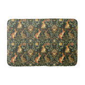 William Morris Woodland Floral Rabbits Christmas バスマット (正面)