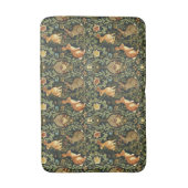 William Morris Woodland Floral Rabbits Christmas バスマット (正面縦)
