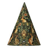 William Morris Woodland Floral Rabbits Christmas パーティーハット (左)