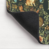 William Morris Woodland Floral Rabbits Christmas マウスパッド (コーナー)