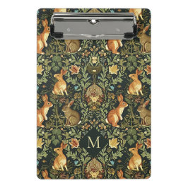 William Morris Woodland Floral Rabbits Christmas ミニクリップボード