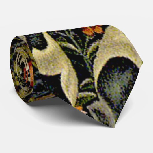 William Morris Woodpecker Tapestry Birds Floral ネクタイ (ロール)