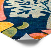 William Morris's famous Strawberry Thief pattern  ポスター (角)