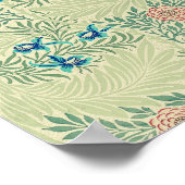 William Morris's Larkspur famous pattern ポスター (角)