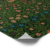 William Morris's Tulip famous pattern ポスター (角)
