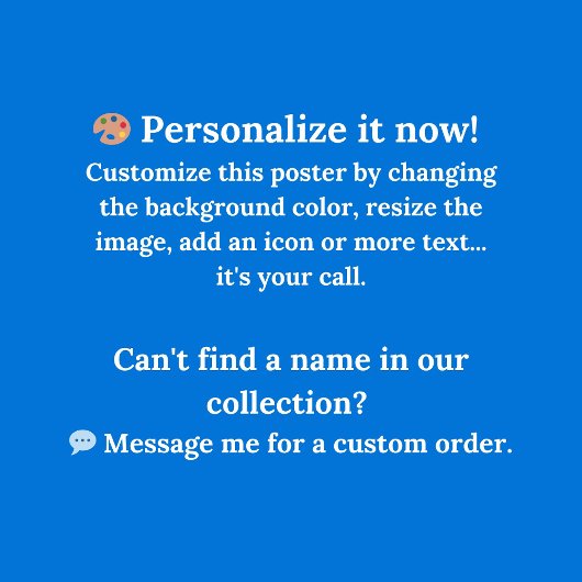 William Name Cloudカスタマイズ可能ポスター ポスター