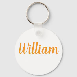 William name Metal ring keychain キーホルダー
