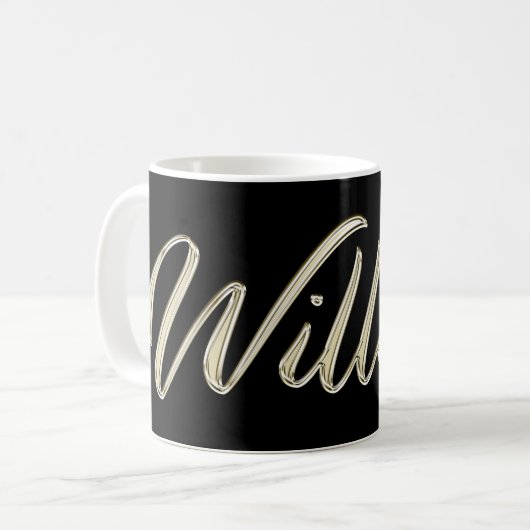 William Name whitegold Tasse Teetasse Kaffeetasse コーヒーマグカップ (正面左)