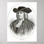 William Penn  engraved by Josiah Wood Whymper ポスター (正面)