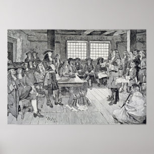 William Penn in Conference with the Colonists ポスター