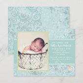 William Reneeの誕生のお知らせ 案内状 (正面/裏面)