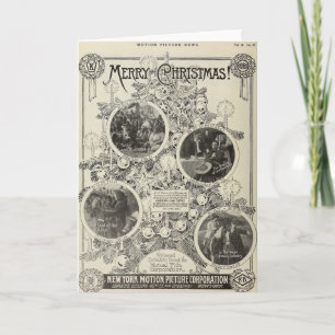 William S Hart Christmas 1914年静か映画広告 シーズンカード