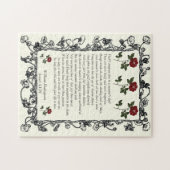William ShakespeareによるSonnet#18 ジグソーパズル (横)