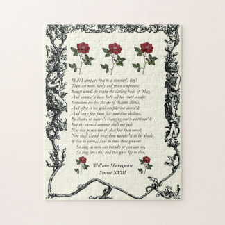 William ShakespeareによるSonnet#18 ジグソーパズル