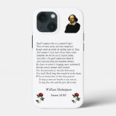 William ShakespeareによるSonnet#18 Case-Mate iPhoneケース (裏面)