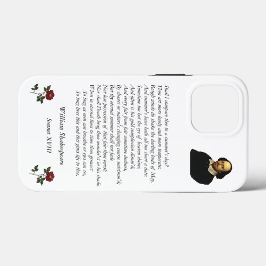 William ShakespeareによるSonnet#18 Case-Mate iPhoneケース (裏面 (横))