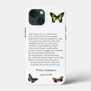William ShakespeareによるSonnet#18 iPhone 13 Miniケース