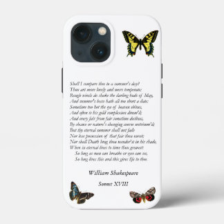 William ShakespeareによるSonnet#18 iPhone 13 Miniケース