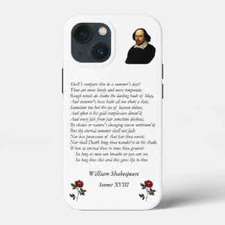 William ShakespeareによるSonnet#18 iPhone 13 Miniケース