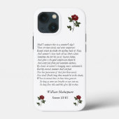 William ShakespeareによるSonnet#18 Case-Mate iPhoneケース (裏面)