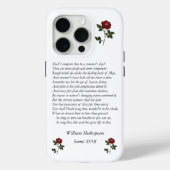 William ShakespeareによるSonnet#18 Case-Mate iPhoneケース (裏面)