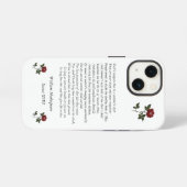 William ShakespeareによるSonnet#18 iPhoneケース (裏面横)