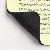 William ShakespeareによるSonnet # 21 マウスパッド (コーナー)