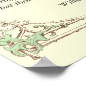 William ShakespeareによるSonnet # 29 ポスター (角)