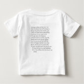 William ShakespeareによるSonnet # 33 ベビーTシャツ (裏面)