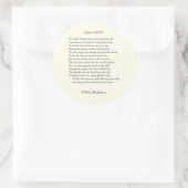 William ShakespeareによるSonnet # 34 ラウンドシール (バッグ)