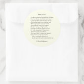 William ShakespeareによるSonnet # 35 ラウンドシール (バッグ)