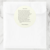 William ShakespeareによるSonnet # 43 ラウンドシール (バッグ)