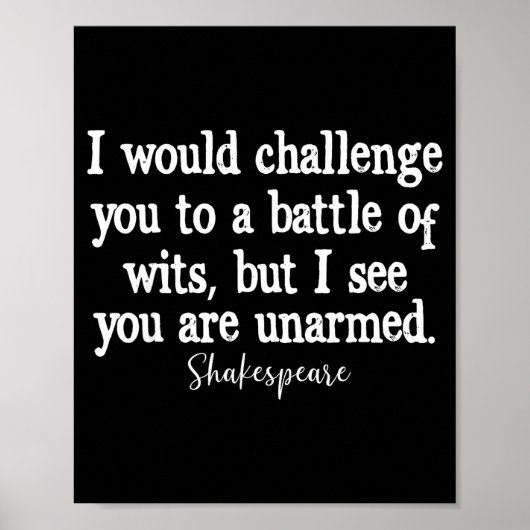 William Shakespeare Battle Of Wits English Literat ポスター (正面)