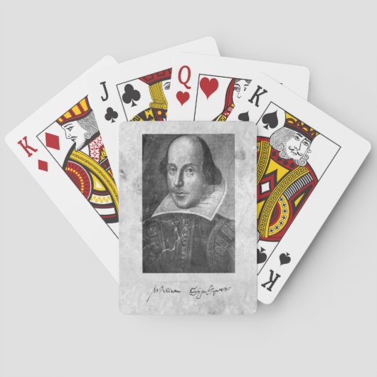 William Shakespeare Portrait and Signature Cards トランプ (裏面)