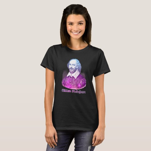 William Shakespeare Poster  Literature Tシャツ (正面フル)