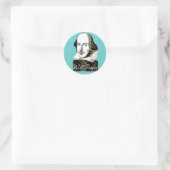 William Shakespeare Power T shirt ラウンドシール (バッグ)