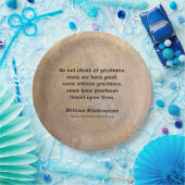 William Shakespeare Quote - Greatness Paper Plates ペーパープレート (パーティー)