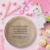 William Shakespeare Quote - Greatness Paper Plates ペーパープレート (パーティー)