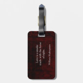 William Shakespeare Romeo and Juliet LOVE引用文 ラゲッジタグ (裏面縦)