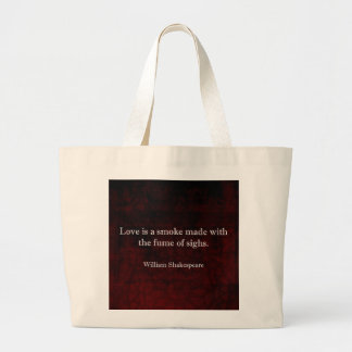 William Shakespeare Romeo and Juliet LOVE引用文 ラージトートバッグ