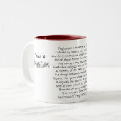 William Shakespeare Sonnet 31 Two-Tone Coffee Mug ツートーンマグカップ (正面左)