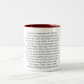 William Shakespeare Sonnet 31 Two-Tone Coffee Mug ツートーンマグカップ (中央)