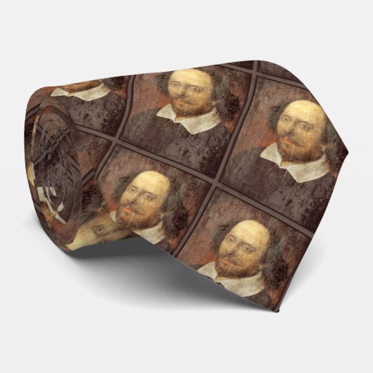 William Shakespeare Tie （表裏に印刷） ネクタイ (ロール)